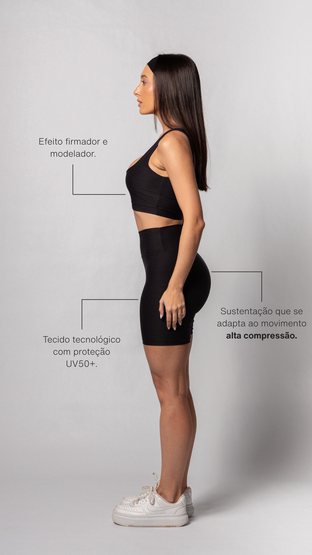 Shorts Biker Preto