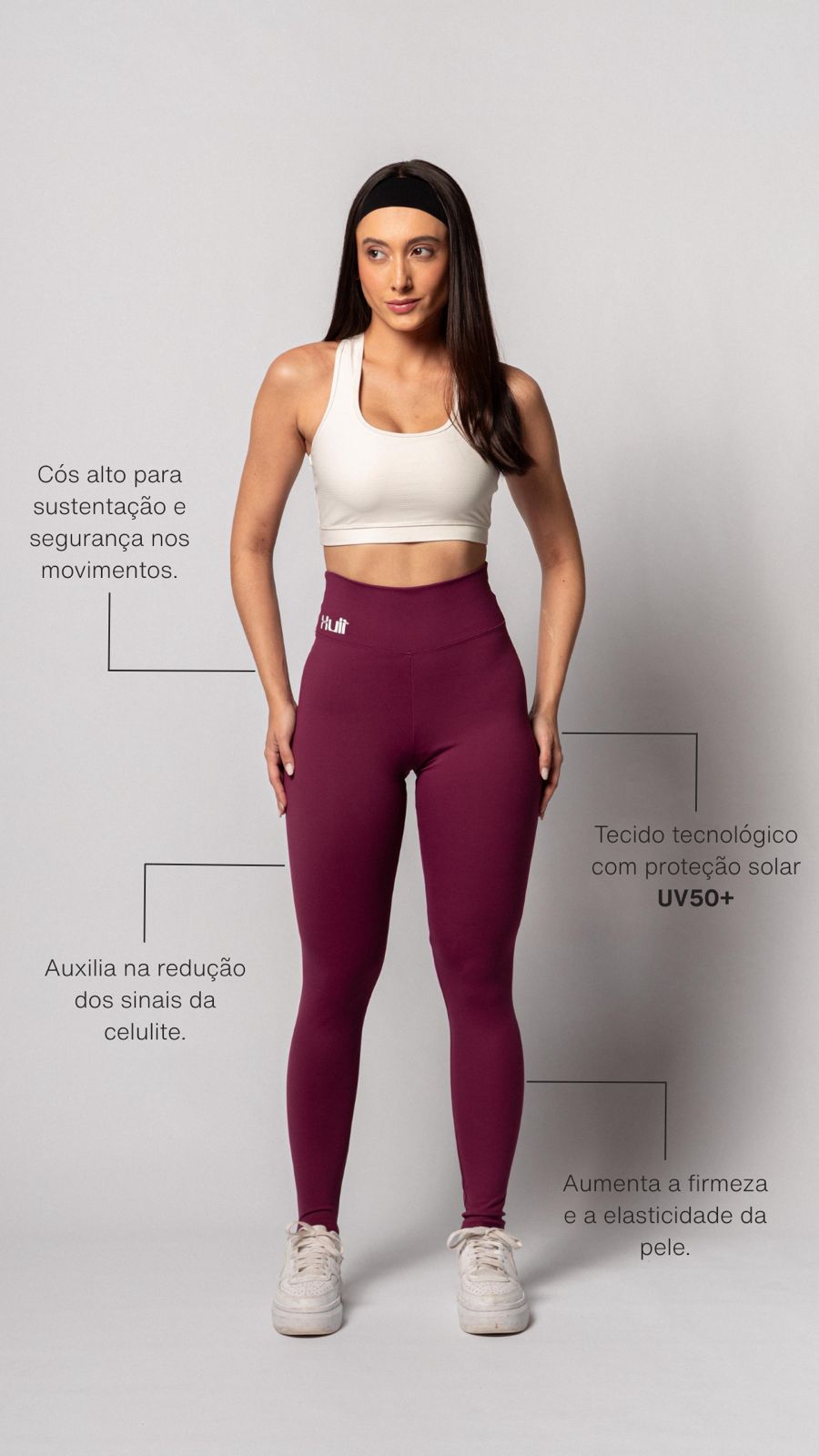 Legging Básica Emana® Romã